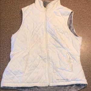Free Country White Reversable Puffer Vest